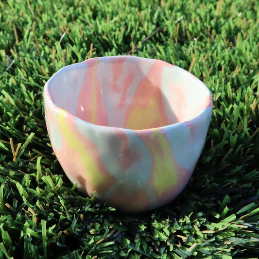 Flame • Nerikomi Shot Glasses • 1-2 oz - Ellie Studio - Flame - Ellie Studio