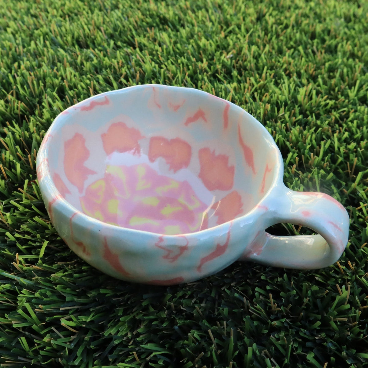 Flame • Nerikomi Small Mug • 4-5 oz - Ellie Studio - Flame - Ellie Studio