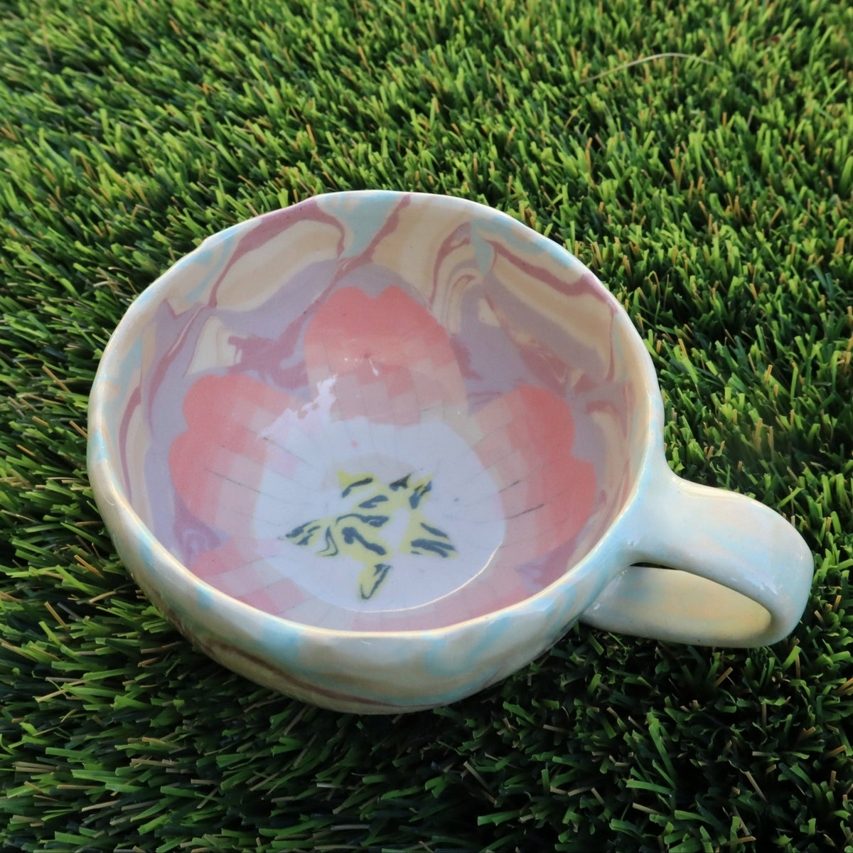 Sakura • Nerikomi Medium Mug • 6-8 oz - Ellie Studio - Sakura - Ellie Studio