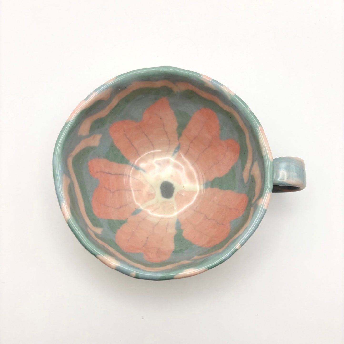 Sakura • Nerikomi Porcelain Large Mug • 9 - 10 oz - Ellie Studio - Sakura - Ellie Studio