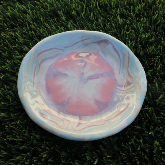Sakura • Nerikomi Small Plate / Saucer • 4-5 inches - Ellie Studio - Sakura - Ellie Studio