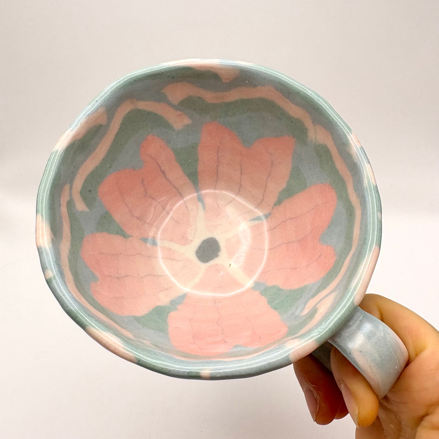 Sakura • Nerikomi Large Mug • 9-10 oz