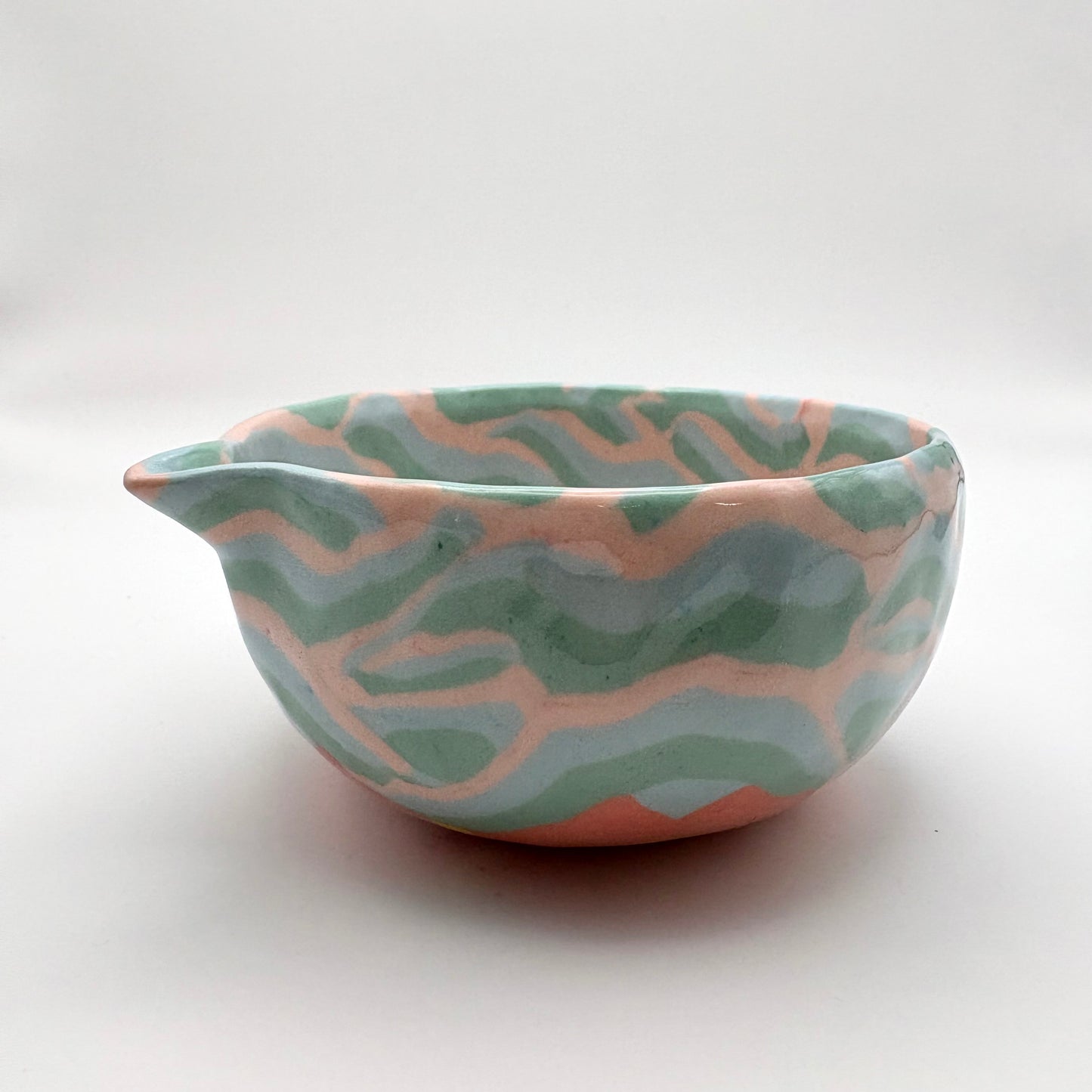 Sakura • Nerikomi Matcha Bowl • 12-14 oz
