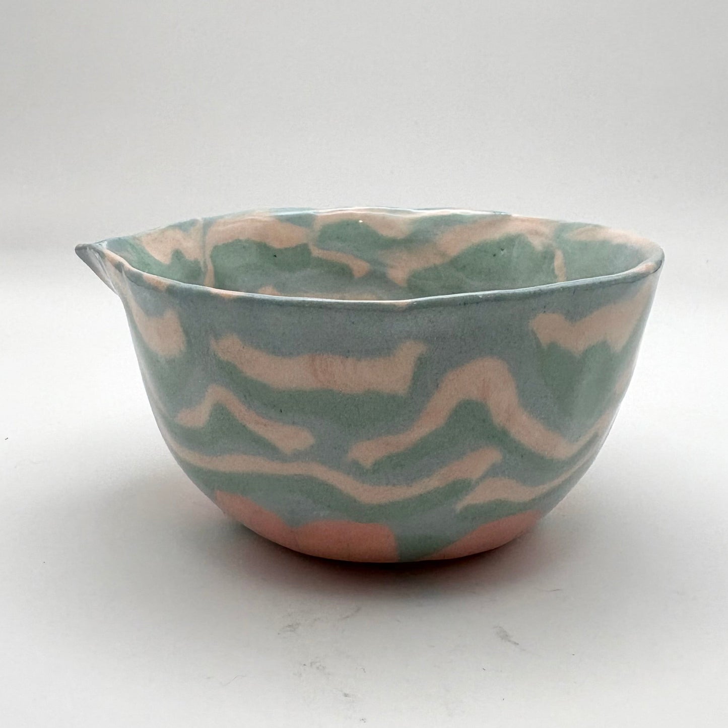 Sakura • Nerikomi Porcelain Matcha Bowl • 12-14 oz