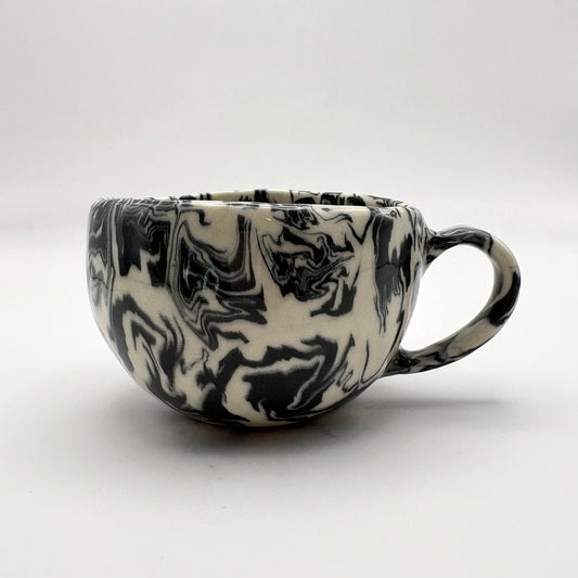 Ink Storm • Nerikomi Medium Mug • 6-8 oz