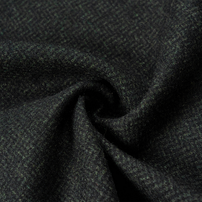 Handcrafted unisex wool Haori jacket by Ellie Studio. A warm, sustainable, and artful layering piece designed to bring comfort and joy to daily life. fabric details