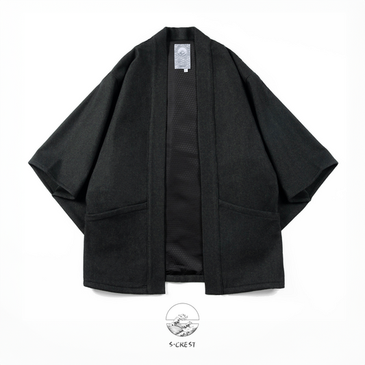 Wool | Modern Unisex Wool Haori Jacket Coat