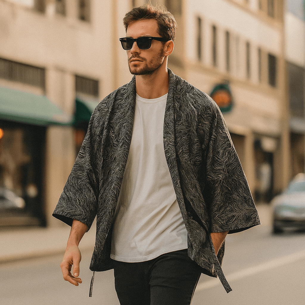Chaos | Modern Unisex Haori Jacket - Ellie Studio - S - CREST