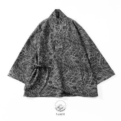 Chaos | Modern Unisex Haori Jacket - Ellie Studio - S - CREST