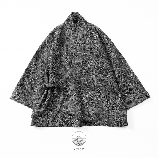 Chaos | Modern Unisex Haori Jacket - Ellie Studio - S - CREST