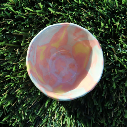 Flame • Nerikomi Shot Glasses • 1-2 oz - Ellie Studio - Flame - Ellie Studio