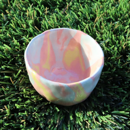 Flame • Nerikomi Shot Glasses • 1-2 oz - Ellie Studio - Flame - Ellie Studio