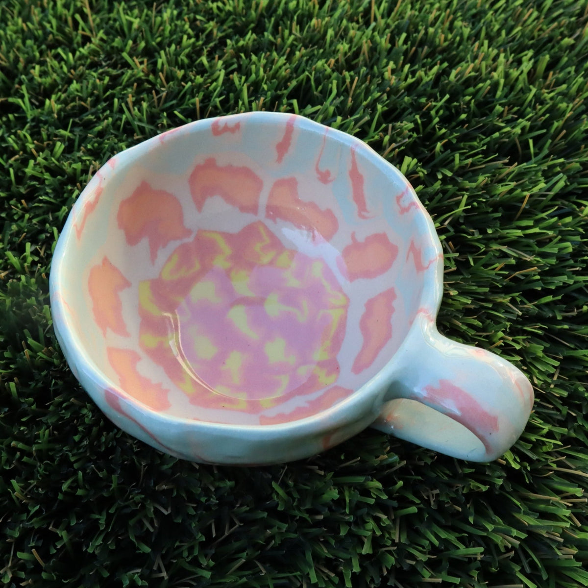 Flame • Nerikomi Small Mug • 4-5 oz - Ellie Studio - Flame - Ellie Studio