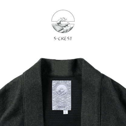 Flow | Modern Unisex Wool Haori Jacket Coat - Ellie Studio - S - CREST