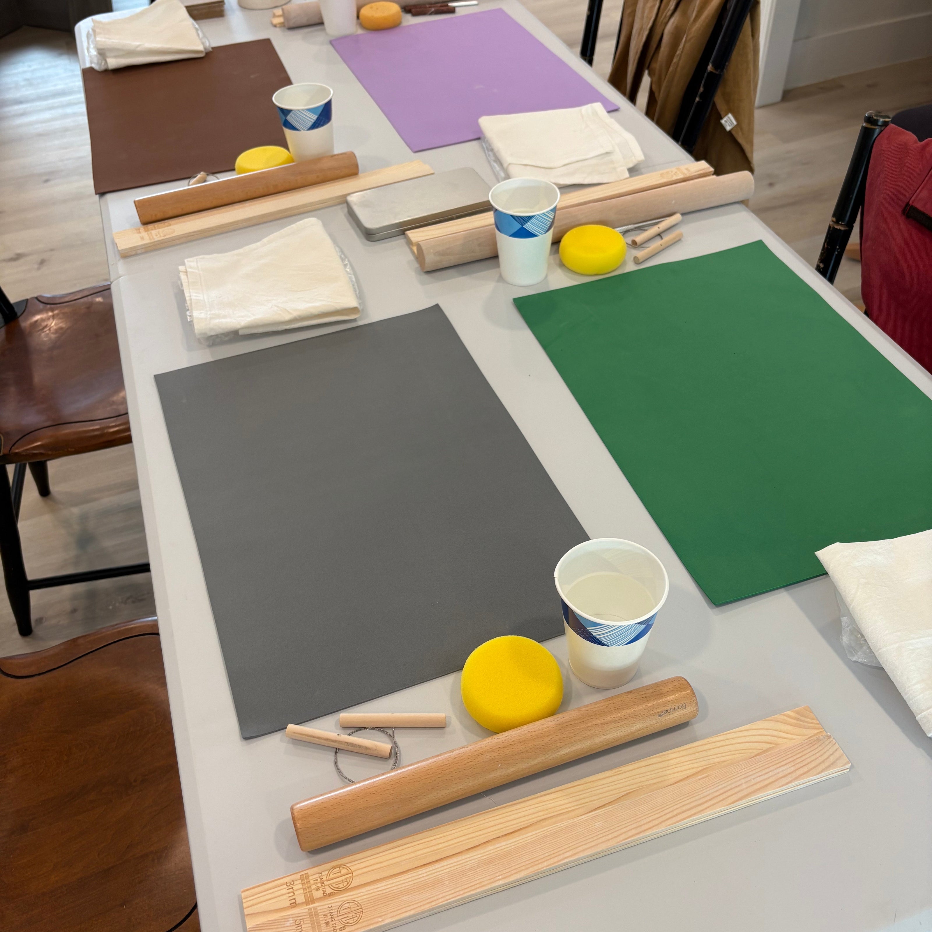 nerikomi cermamics workshop set up - ellie studio