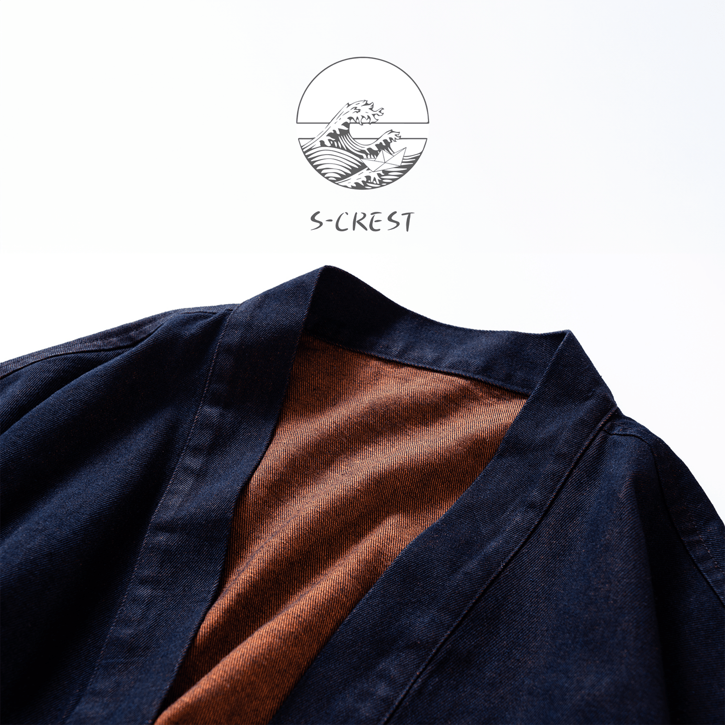 Reversible Indigo | Modern Unisex Haori Jacket - Ellie Studio - S - CREST