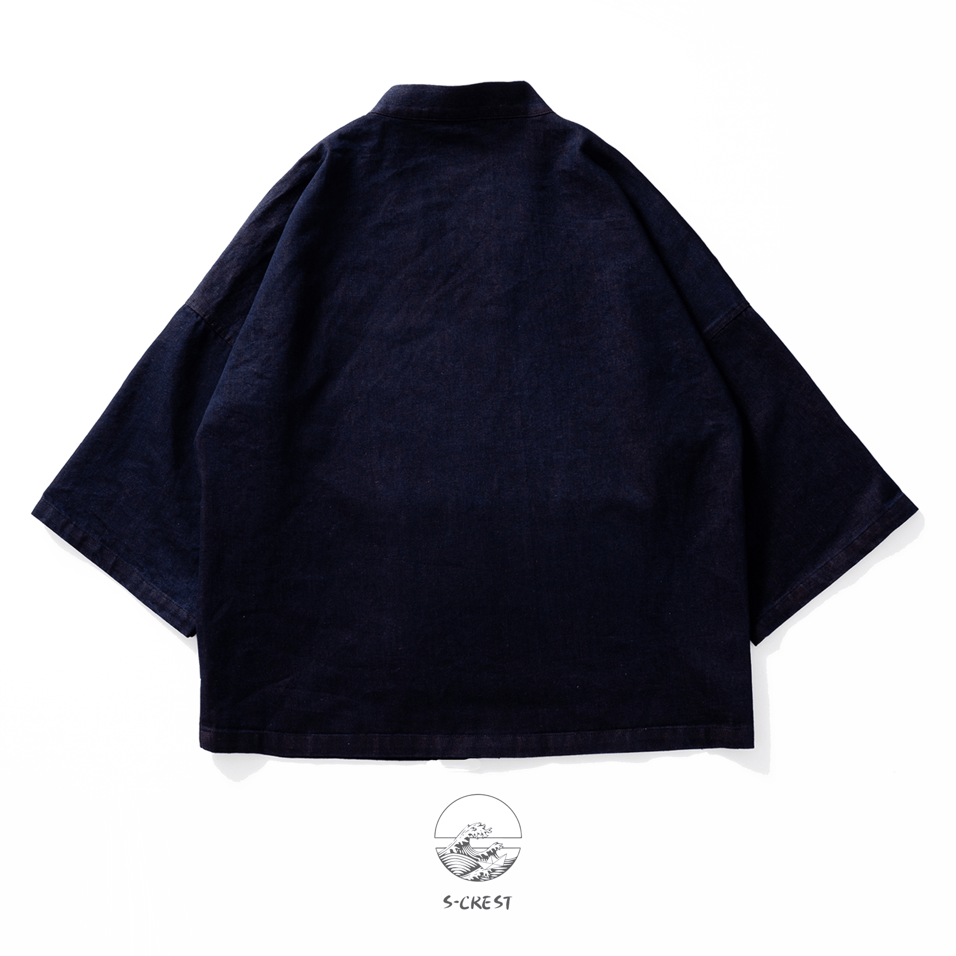 Reversible Indigo | Modern Unisex Haori Jacket - Ellie Studio - S - CREST