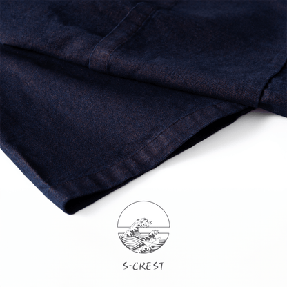 Reversible Indigo | Modern Unisex Haori Jacket - Ellie Studio - S - CREST