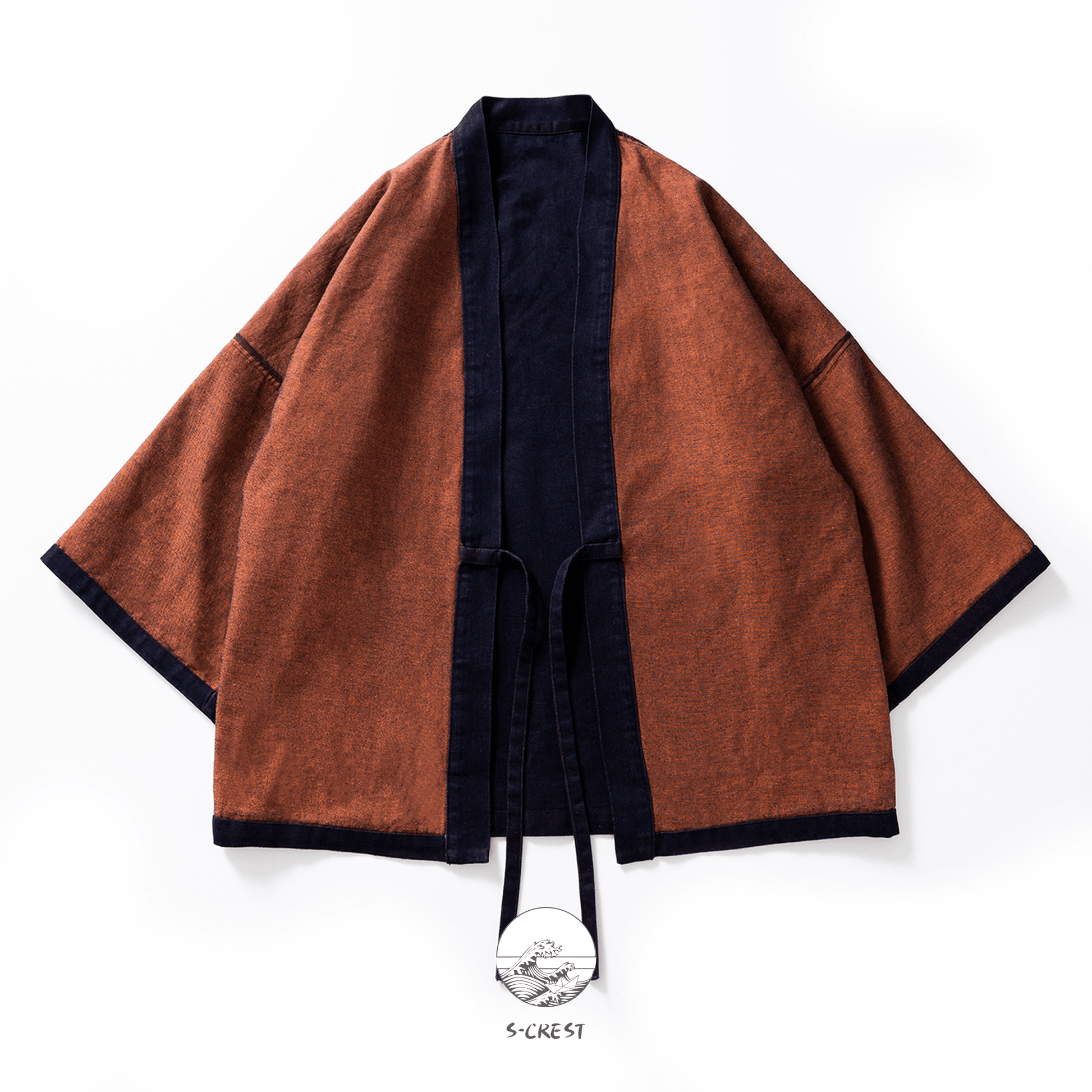 Reversible Indigo | Modern Unisex Haori Jacket - Ellie Studio - S - CREST