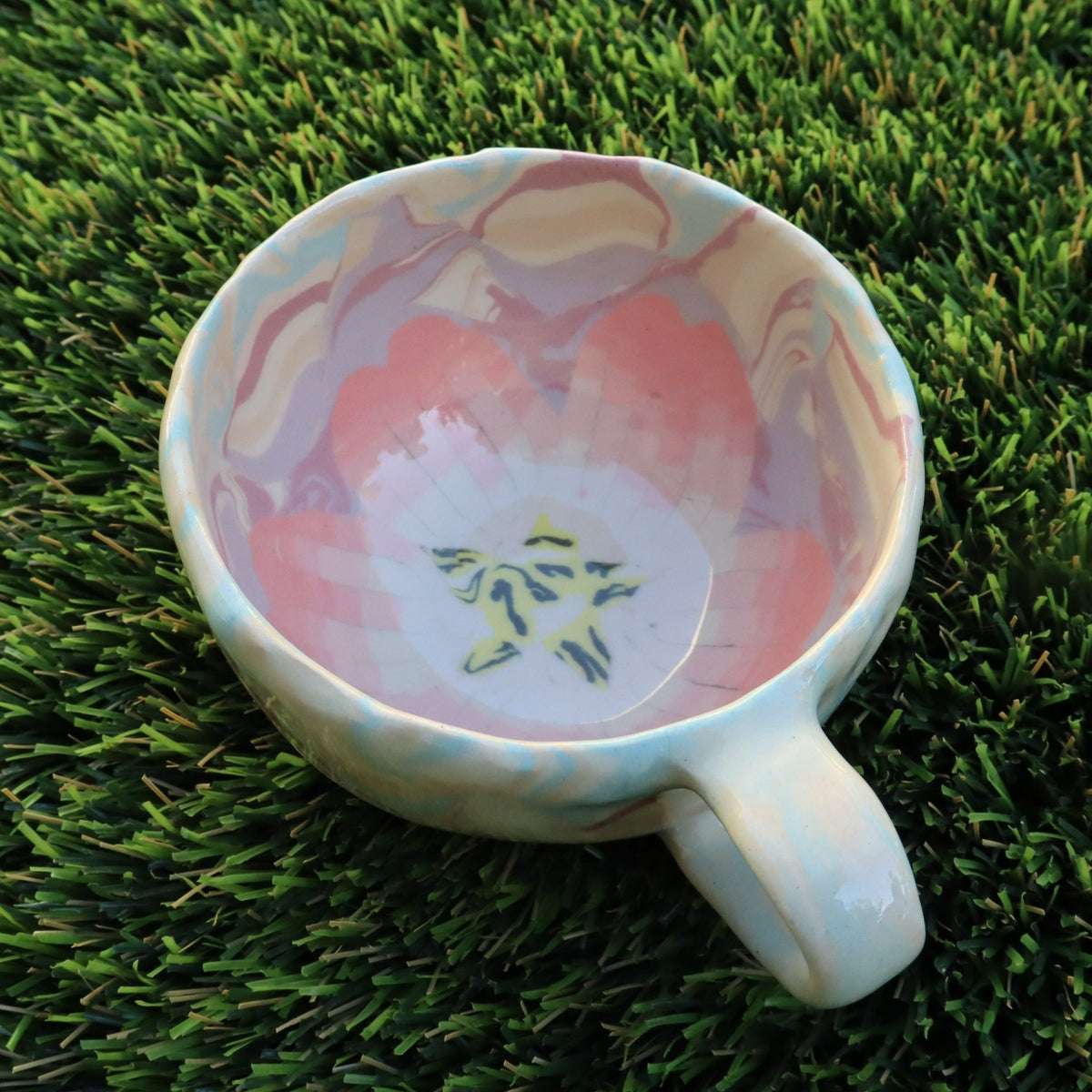 Sakura • Nerikomi Medium Mug • 6-8 oz - Ellie Studio - Sakura - Ellie Studio