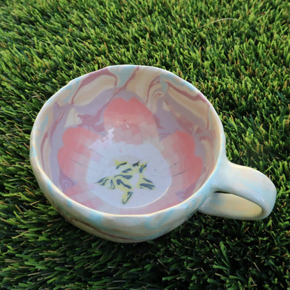 Sakura • Nerikomi Medium Mug • 6-8 oz - Ellie Studio - Sakura - Ellie Studio