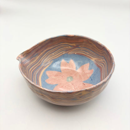 Sakura • Nerikomi Porcelain Matcha Bowl • 12 oz - Ellie Studio - Sakura - Ellie Studio