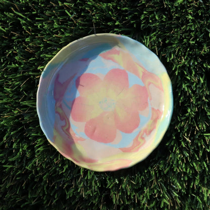Sakura • Nerikomi Small Plate / Saucer • 3-4 inch - Ellie Studio - Sakura - Ellie Studio