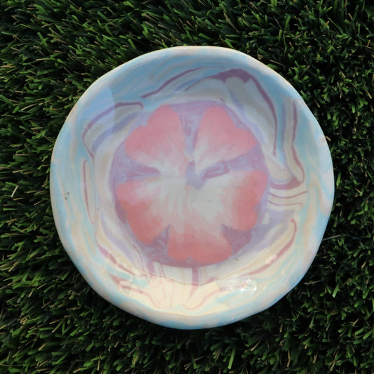 Sakura • Nerikomi Small Plate / Saucer • 4-5 inches - Ellie Studio - Sakura - Ellie Studio