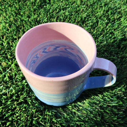 Sunrise • Nerikomi Porcelain Medium Mug • 8-9 oz - Ellie Studio - Sunrise - Ellie Studio