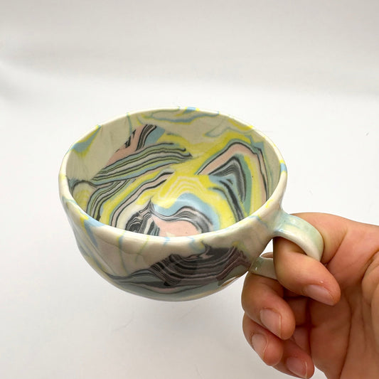 Terrain • Nerikomi Porcelain Medium Mug • 7 - 8 oz - Ellie Studio - Terrain - Ellie Studio