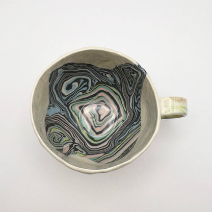 Terrain • Nerikomi Porcelain Medium Mug • 7 - 9 oz - Ellie Studio - Terrain - Ellie Studio