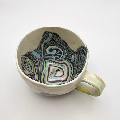 Terrain • Nerikomi Porcelain Medium Mug • 7 - 9 oz - Ellie Studio - Terrain - Ellie Studio
