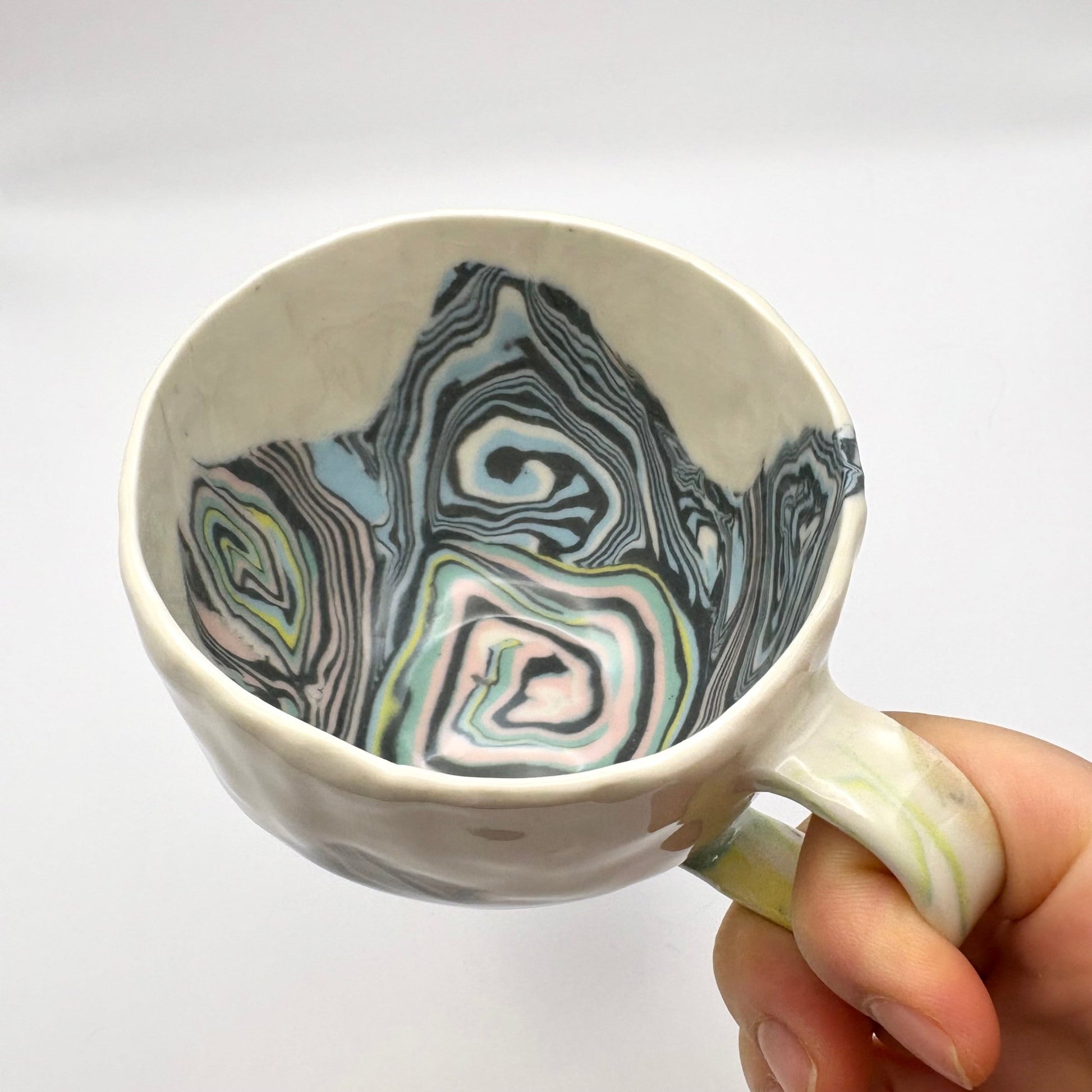 Terrain • Nerikomi Porcelain Medium Mug • 7 - 9 oz - Ellie Studio - Terrain - Ellie Studio