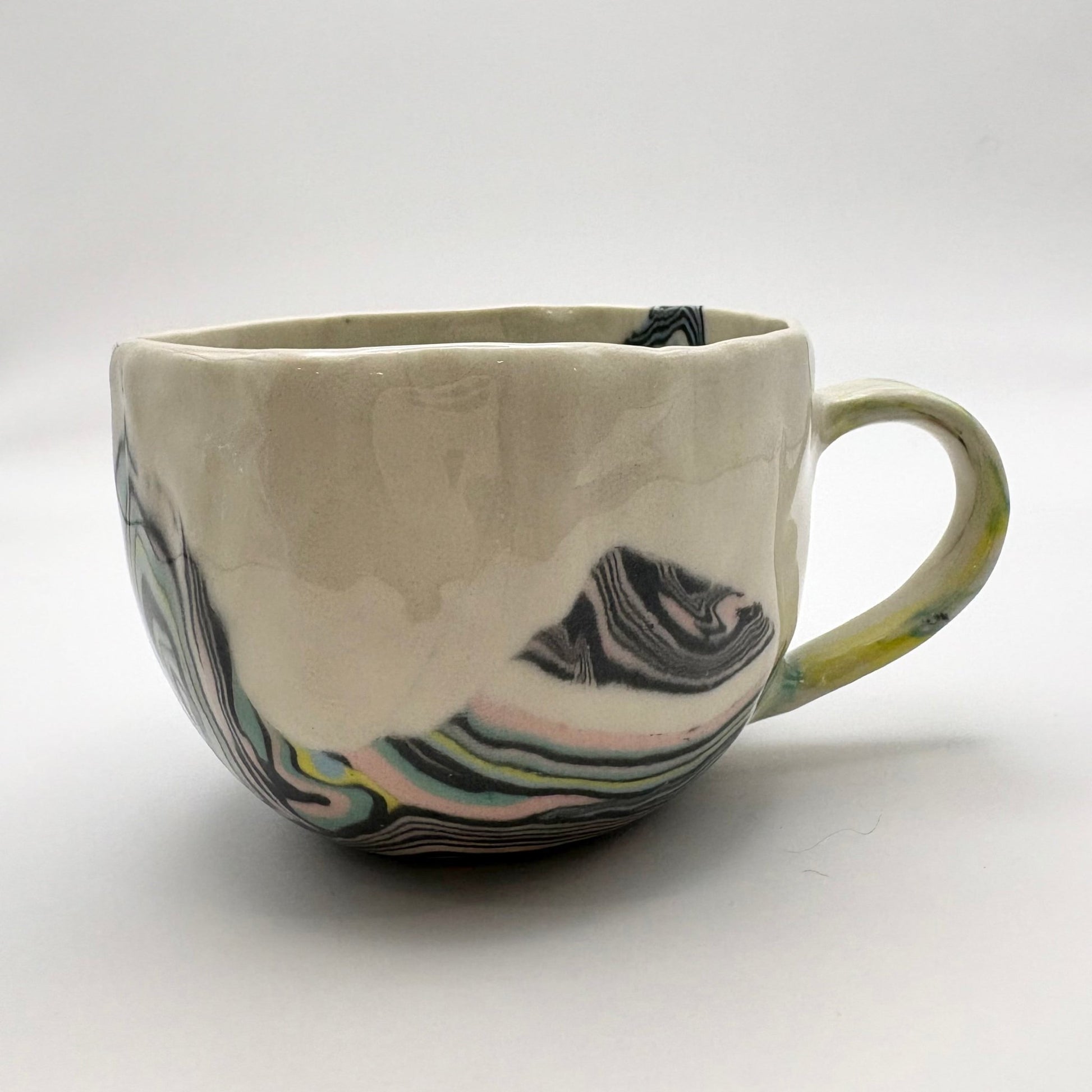 Terrain • Nerikomi Porcelain Medium Mug • 7 - 9 oz - Ellie Studio - Terrain - Ellie Studio