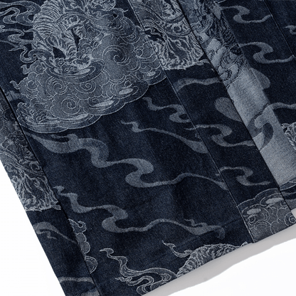 Tiger Roar | Modern Unisex Haori Jacket - Ellie Studio - S - CREST