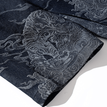 Tiger Roar | Modern Unisex Haori Jacket - Ellie Studio - S - CREST